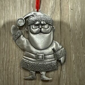 Roman Rudolph Pewter Santa Character Christmas Ornament